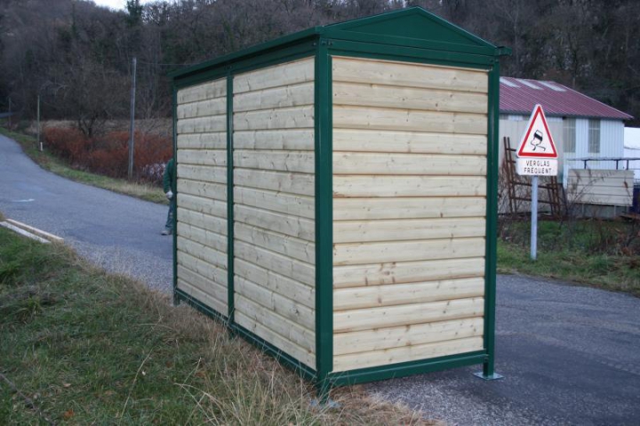 Bardage en bois pin traité